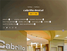 Tablet Screenshot of cabrillodental.com